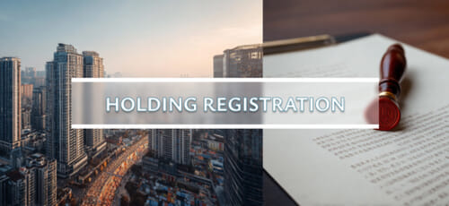 Registro de un holding en China